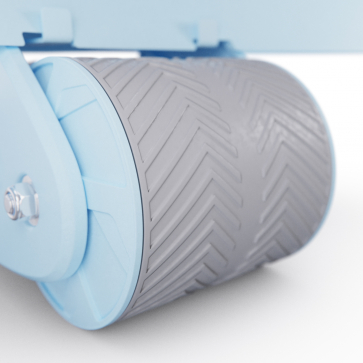 Тренажёр для пресса AB Roller SND голубой с ковриком 6 мм - 8